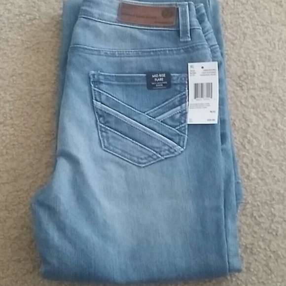 Buffalo "Gallia" MidRise Flare Lt. Blue NWT- 25/33 - Picture 4 of 6